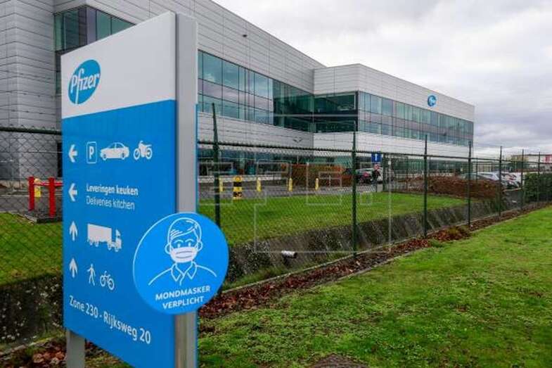 Imagen de archivo la planta de producción de Pfizer cerca de Amberes, en Bélgica (Foto EFE)